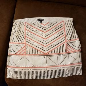 Express sequin miniskirt medium
